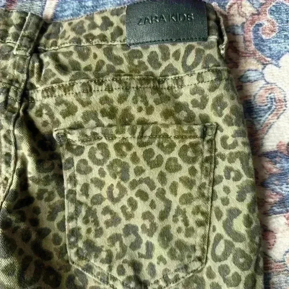 Zara Kids Leopard Print Skinny Jeans | Size 13–14Y (164cm) | Animal Print Pants - Picture 4 of 5